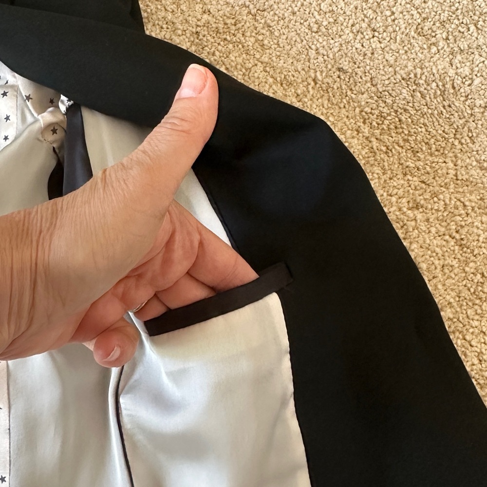 SOLD Zara Black Blazer Tailored Formal Jacket XS - Picture 9 of 10